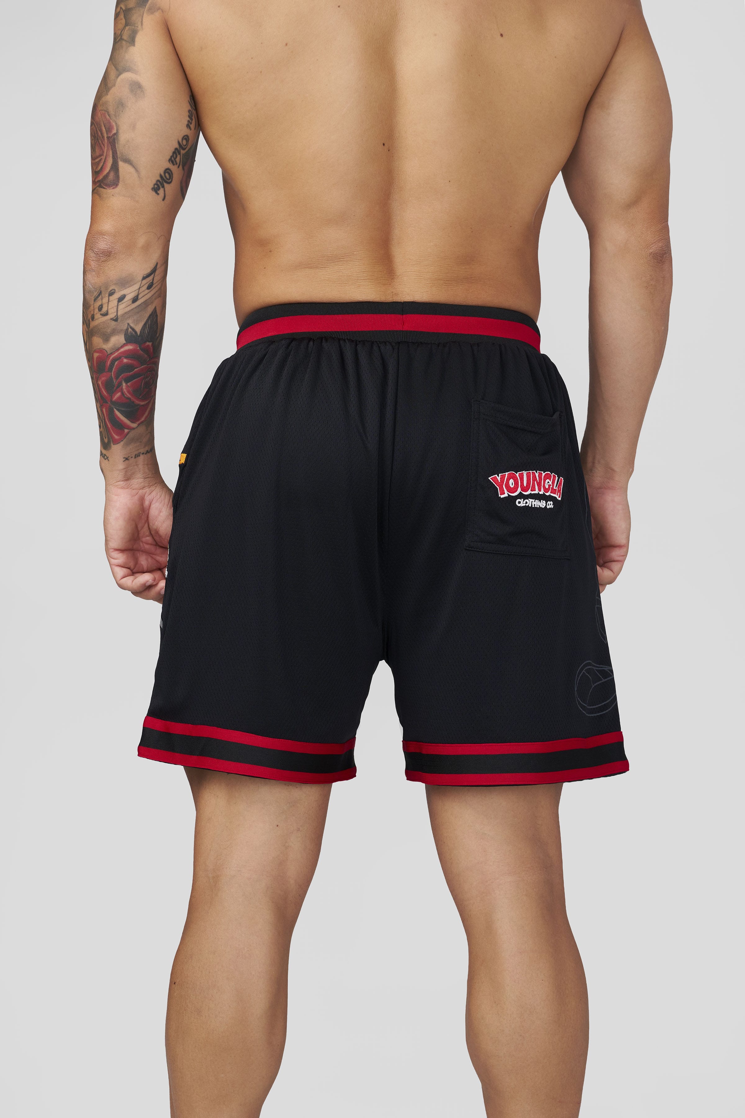1071 - Looney Tunes Embroidered Patch Shorts