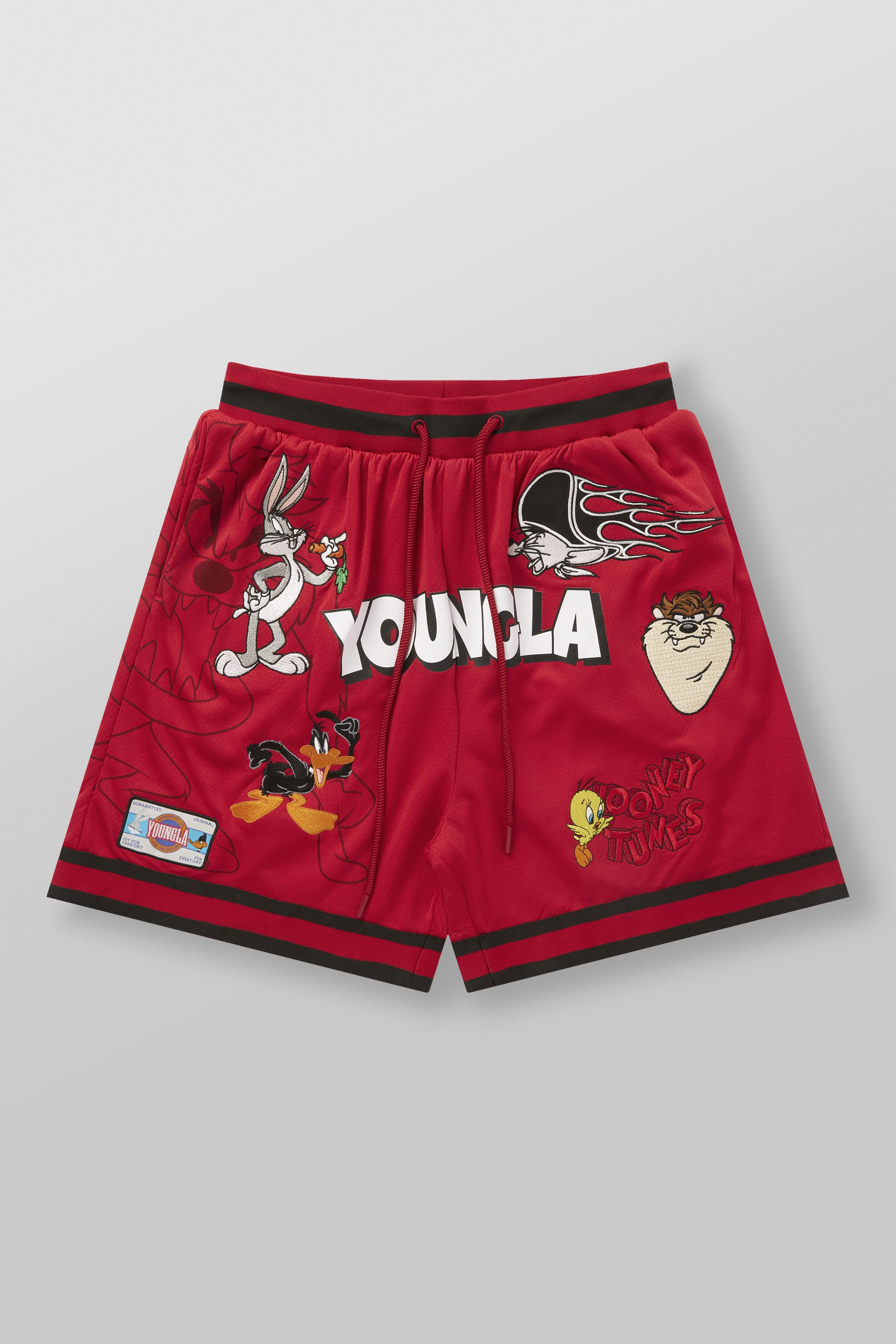 1071 - Looney Tunes Embroidered Patch Shorts