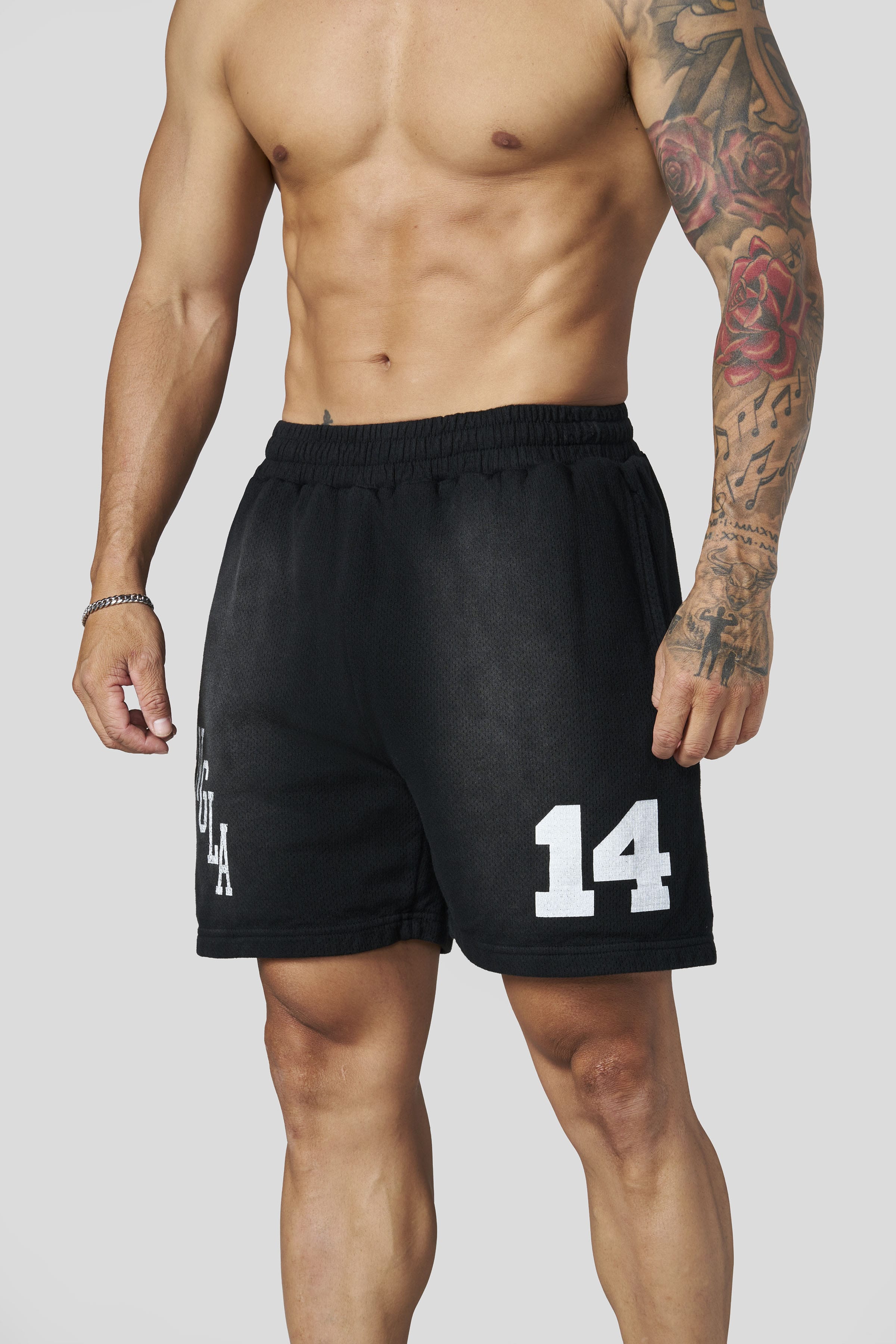 1123 - Golden Era Cotton Mesh Shorts