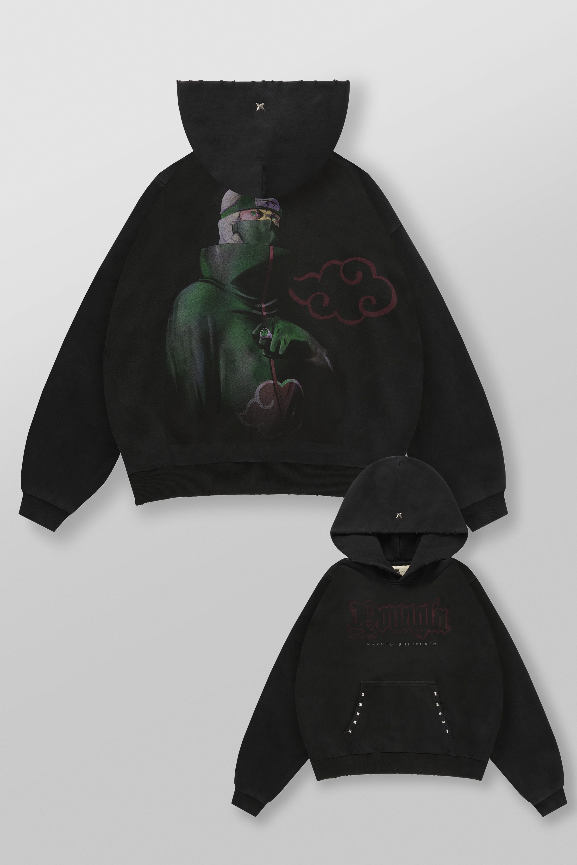 5083 - Naruto Stud Artwork Hoodies
