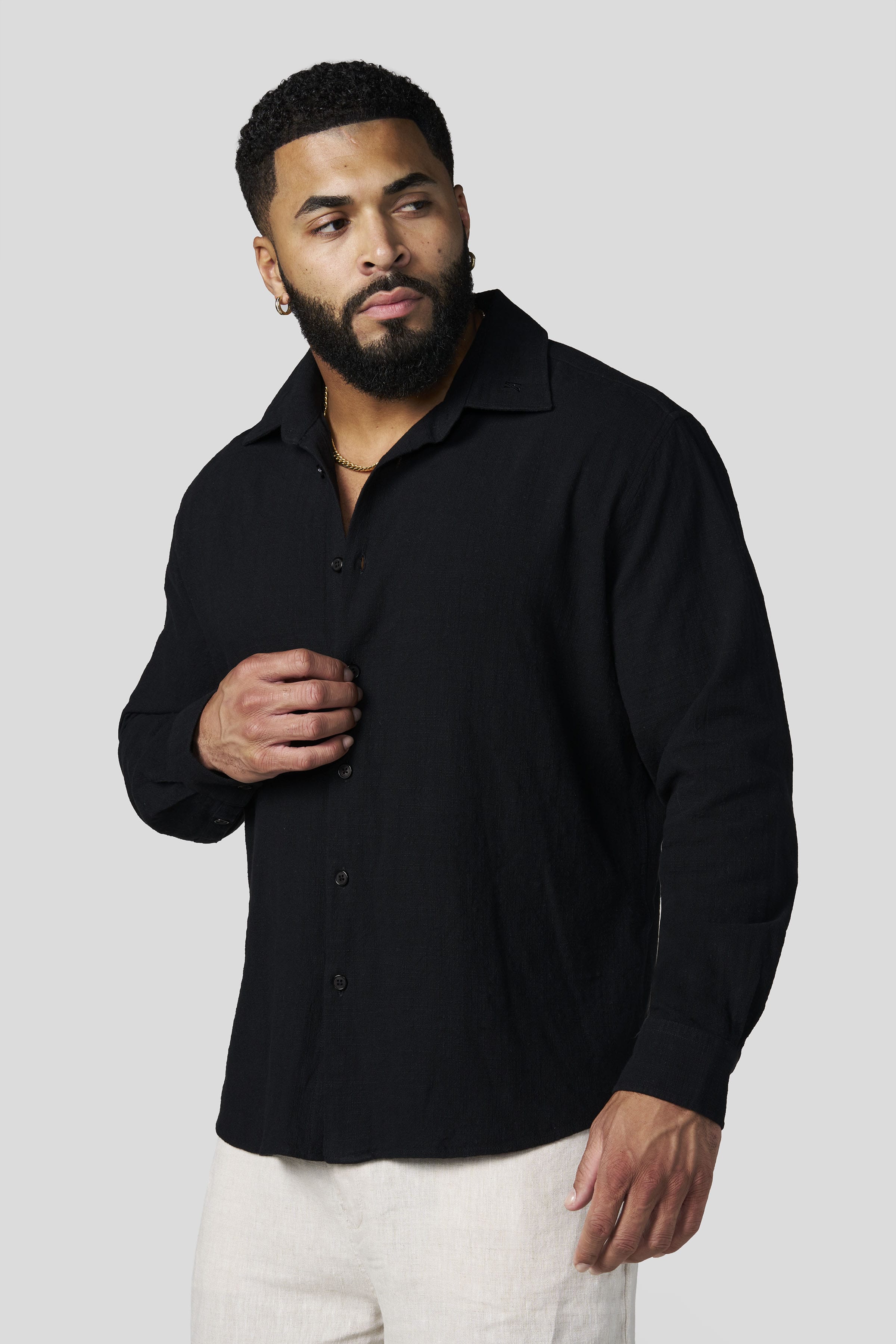 8095 - Cotton Linen Button-Ups