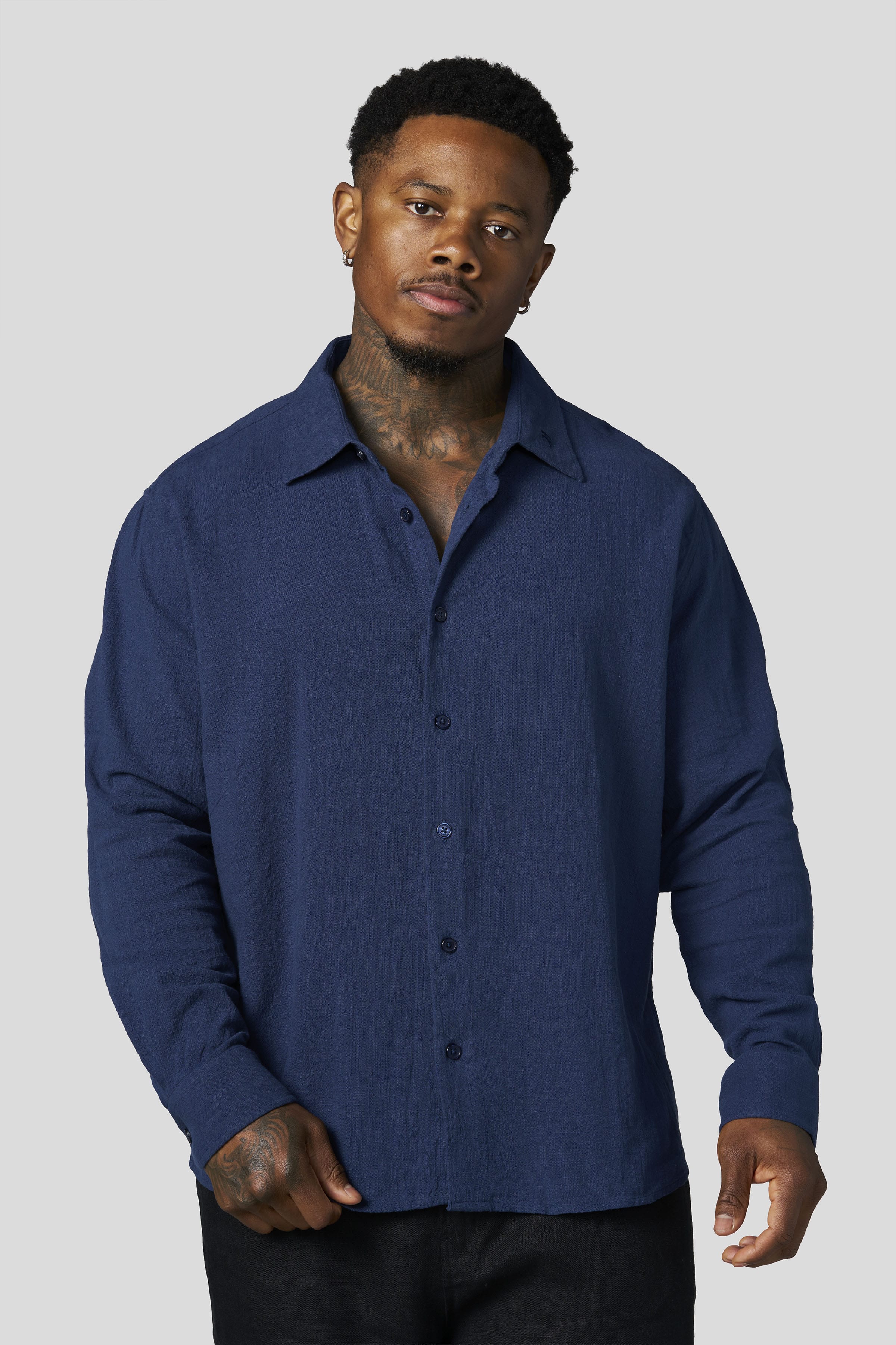 8095 - Cotton Linen Button-Ups