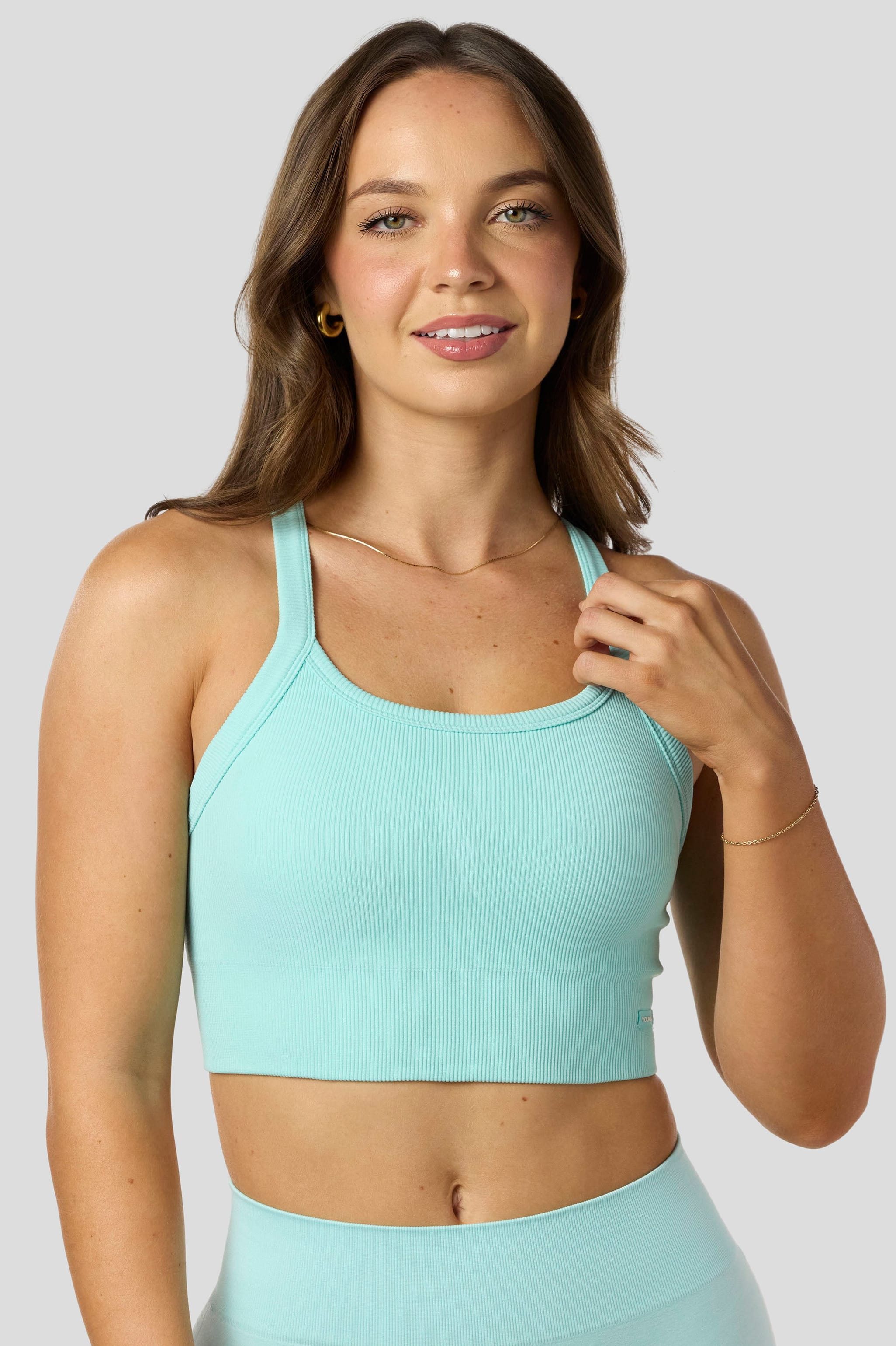 W3147 - Pulse Seamless Racerback Crop Tank - August 20th